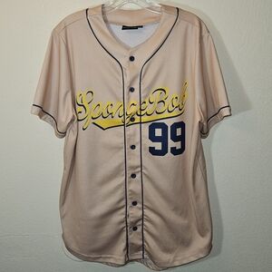 Nickelodeon Beige Jersey with Blue Trim